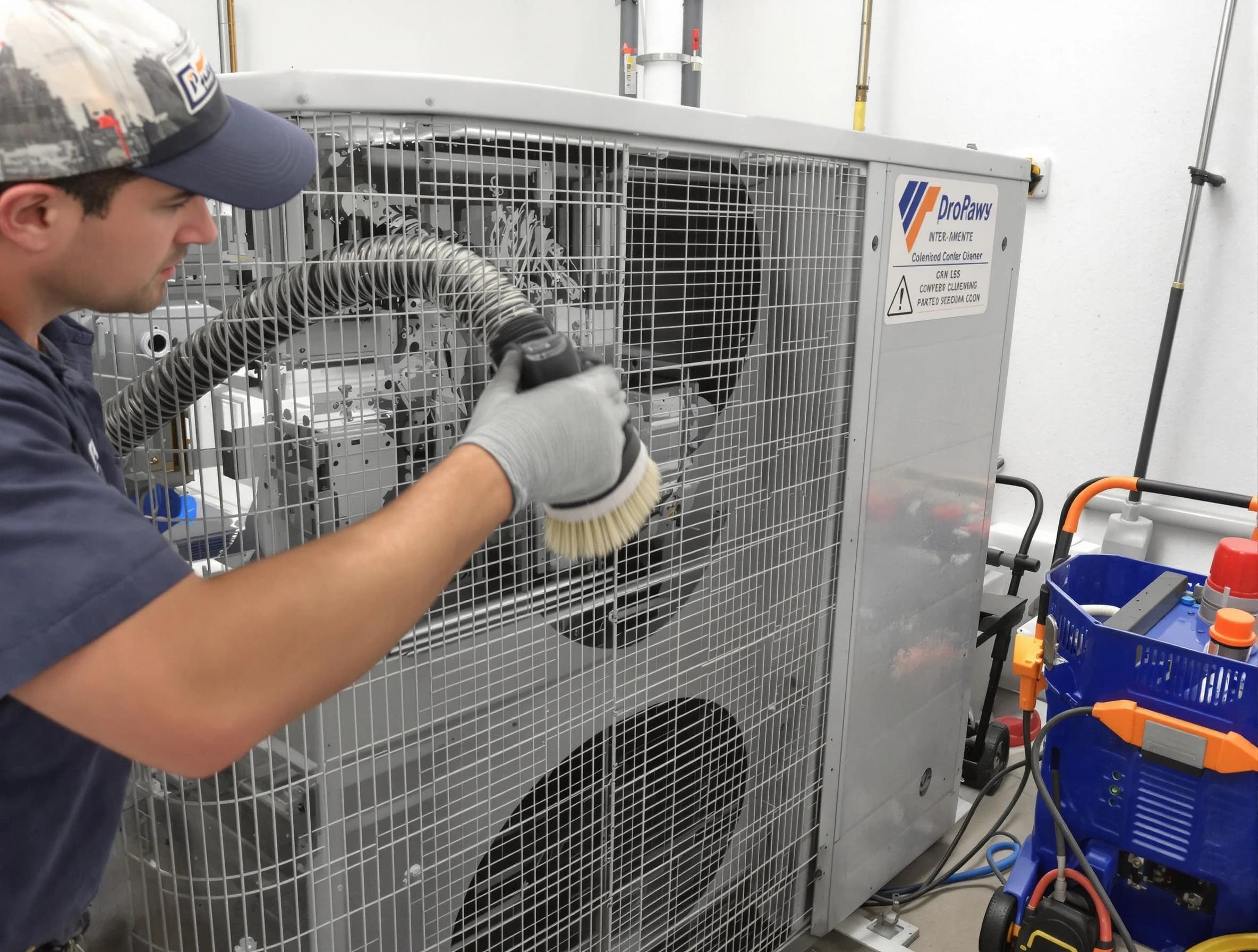 Oakmont Air Duct Cleaning specialist performing precision AC coil cleaning for improved system performance in Oakmont
