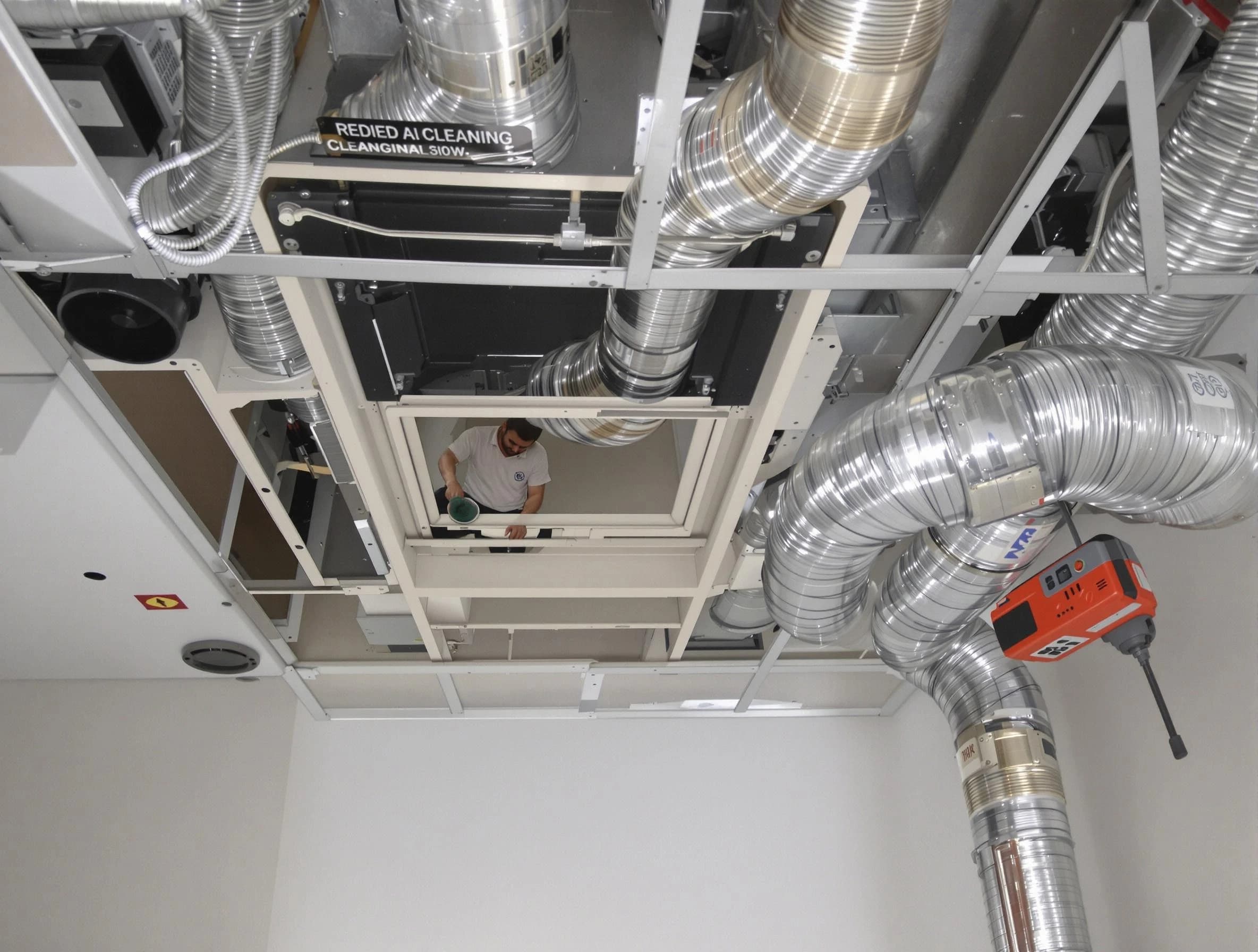 Oakmont Air Duct Cleaning technician performing detailed central duct system cleaning in Oakmont