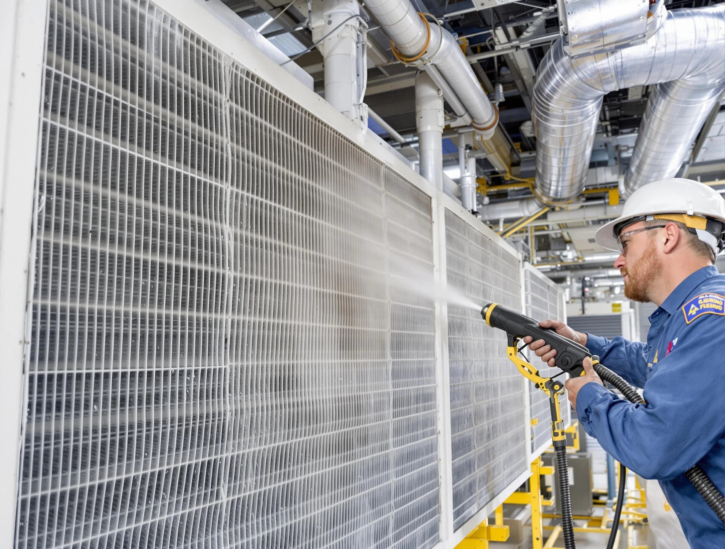 Professional commercial coil cleaning by Oakmont Air Duct Cleaning in Oakmont