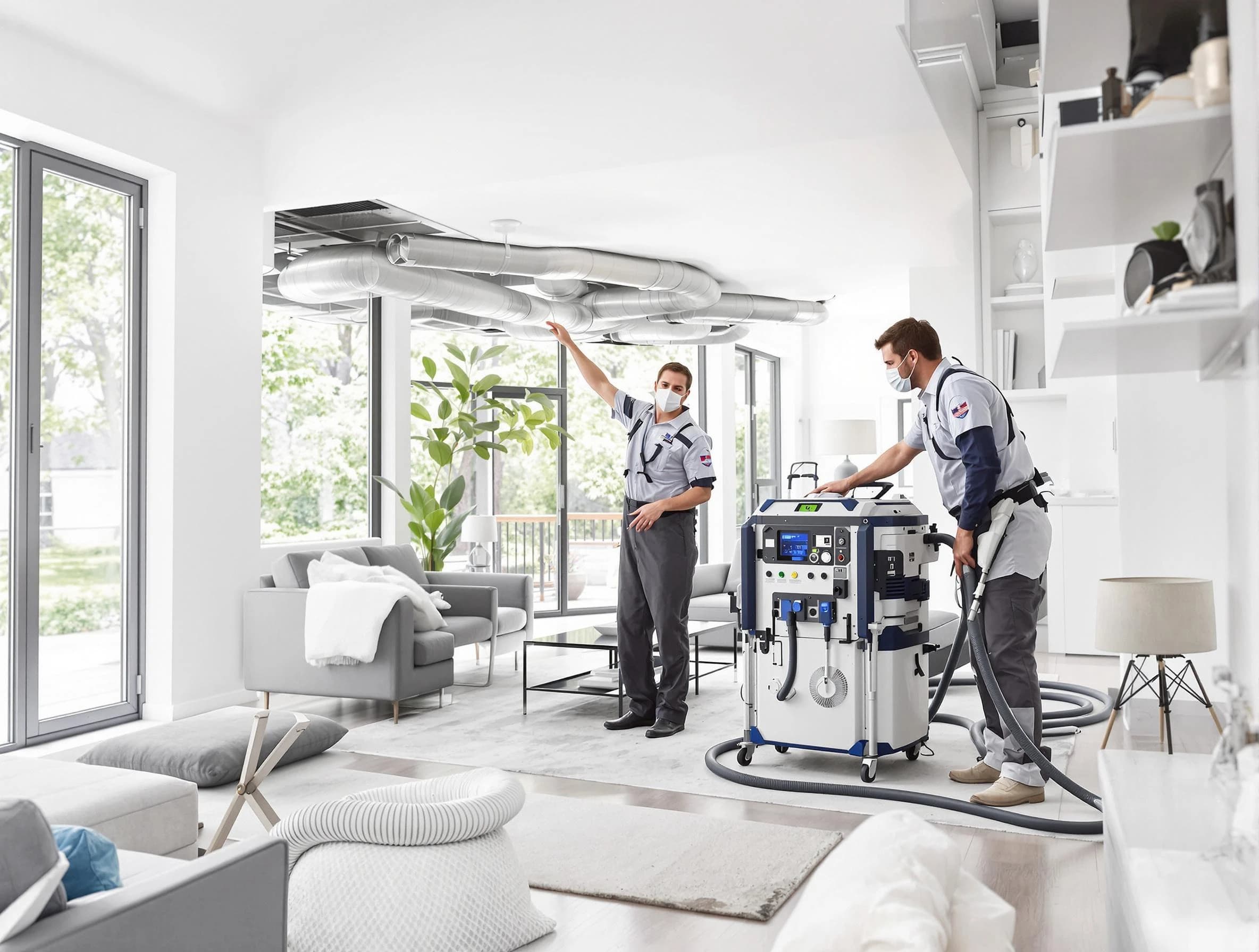 Oakmont Air Duct Cleaning professional conducting pure air duct cleaning with state-of-the-art equipment in Oakmont