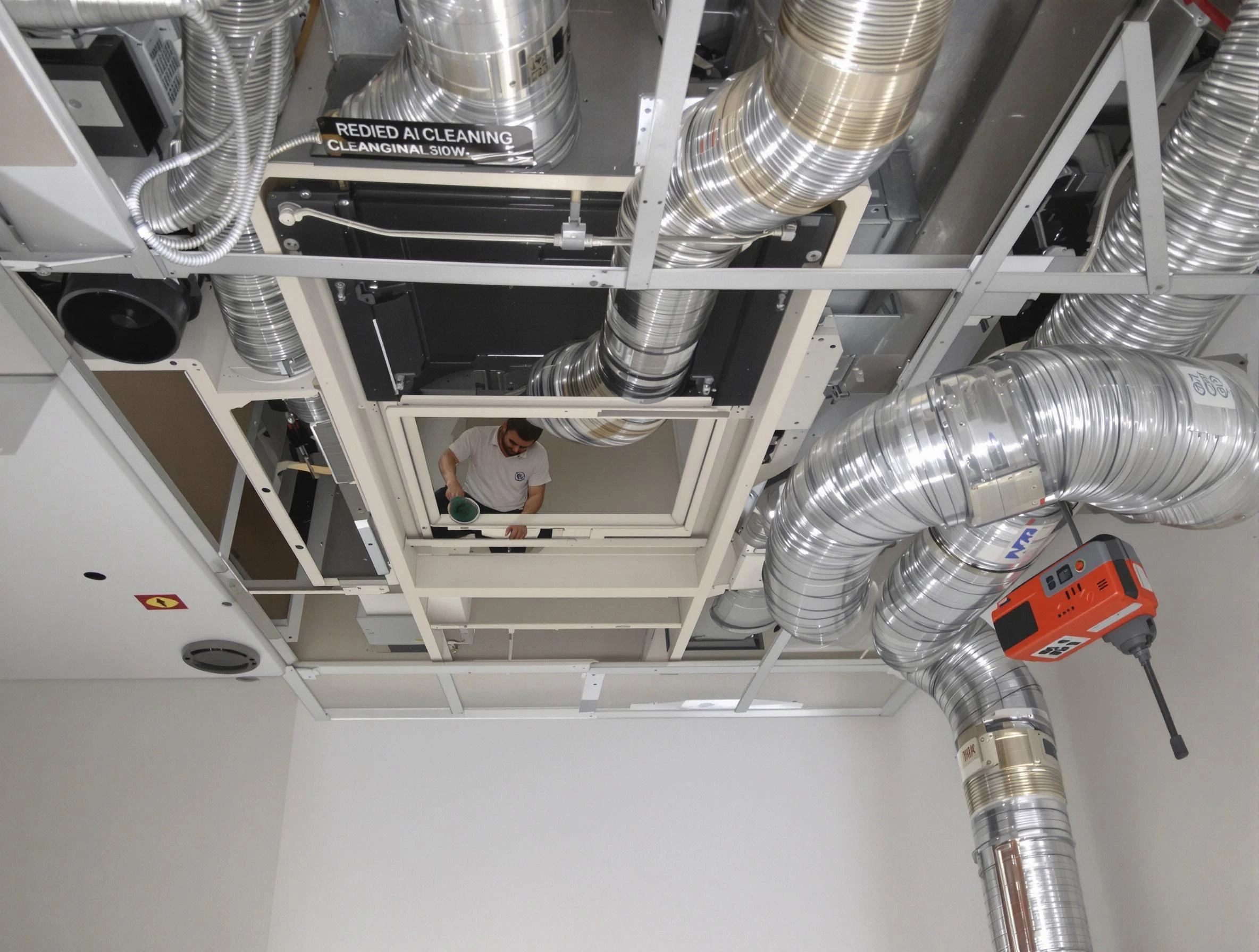 Oakmont Air Duct Cleaning technician performing detailed central duct system cleaning in Oakmont