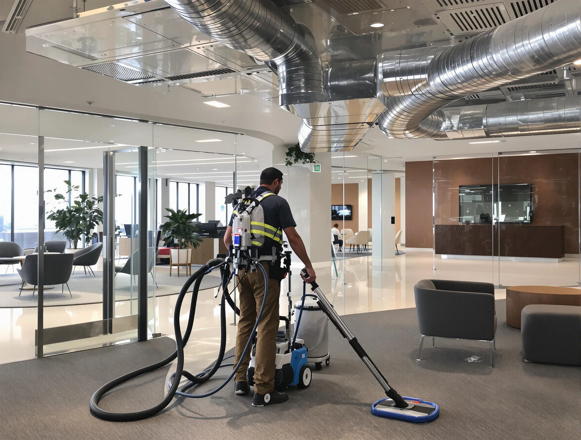 Commercial duct cleaning service by Oakmont Air Duct Cleaning in Oakmont
